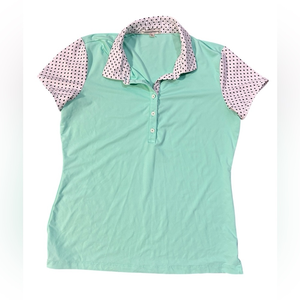 Fairway & Greene Green Fitted Short Sleeve Polo - Picture 2 of 7